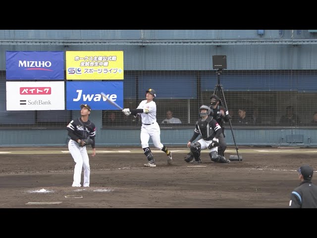 【春季キャンプ】ホークス・渡邉陸が紅白戦で開幕一軍正捕手争いへアピールの一発を放つ!! 2025年2月15日 福岡ソフトバンクホークス