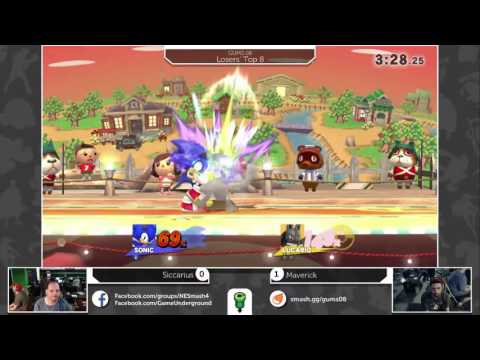 GUMS08 Singles (Loser's Top 8) - Siccarius (Sonic) vs Maverick (Lucario)