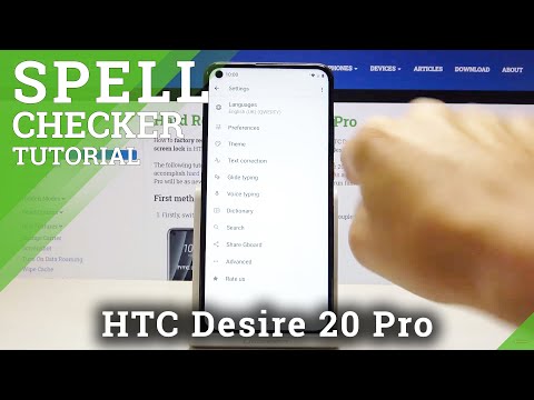 How to Enable Spell Check in HTC Desire 20 Pro - Locate Typing Features