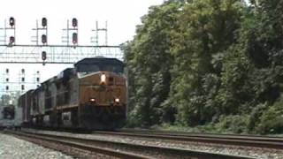preview picture of video 'CSX 5434, 90, & 8880 resume trip to Baltimore.'