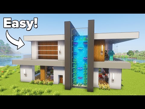 Minecraft: How to Build a Modern Aquarium House | Tutorial🏠