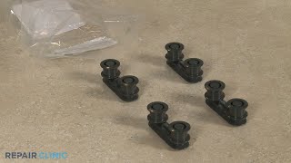 Electrolux Dishwasher Upper Dishrack Rail Rollers Replacement 405526079