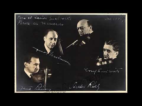 Lener Quartet - Brahms : String Quartet No.2 in A minor Op.52 -2 (1931)
