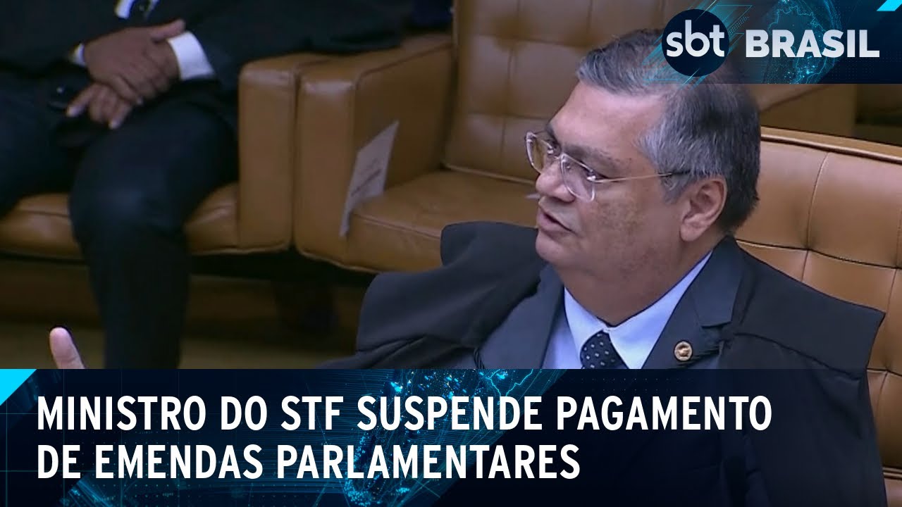 Dino suspende pagamento de R$ 4,2 bilhões em emendas ao Congresso | SBT Brasil (23/12/2024)