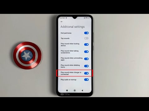 How to turn on/play sound when connecting charger on POCO C40 Android 11