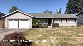 For Rent: 1375 NW 131st Ave, Portland, OR 97229
