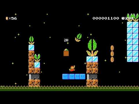 ∴°★Peaceful Night Platforming★∵° by GlitchySML 🍄 Super Mario Maker 2 ✹Switch✹ #bno