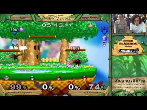 In The Jungle - Coffeeblack + Nightmare (Red) vs Fork + Moky (Blue) - Melee Dubs WR2