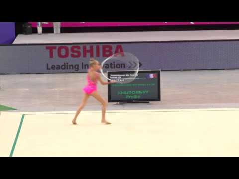 Emilie KHUTORNYY   02 Cerceau  catégorie AVENIR  Championnat de France GR - Rouen 2017