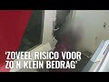 Man breekt in om rustig een briefje te pinnen