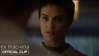 Video trailer för Ex Machina | What Will Happen If I Fail Your Test? | Official Movie Clip HD | A24