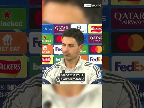 🎙️ Arteta prévient le PSG : “Je veux faire la parade avec 2 grands trophées”#shorts
