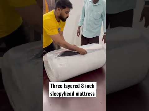 SleepyHead 8 inch King Size Mattress Unboxing & Review