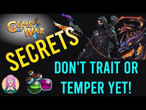 Gems of War Secrets - DO NOT Fully-Trait These Troops and Weapons