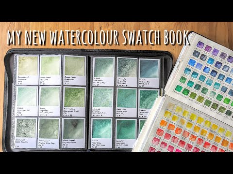 My New Professional Watercolour Swatch Folder & Old Swatch Book: Daniel Smith, A. Gallo, Roman Szmal