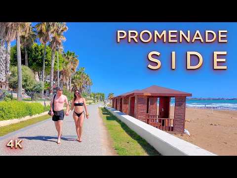 SIDE ALLE HOTELS PROMENADE , Strand & Shopping 📍 4 Km Aktueller Rundgang 4K TÜRKEI