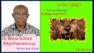 Ecology objectives (A-level)