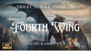 4K | Fourth Wing Ambience | Violet, Tairn and Andarna | Reading Ambience