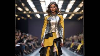 Layered Leather Coat