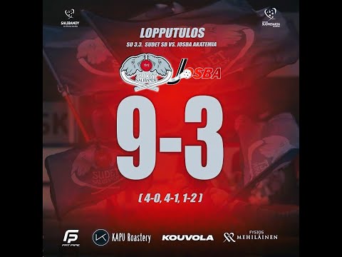 SUDET SB - JOSBA 3.3.2024 Maalikooste| Sudet Salibandy Kouvola