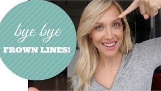 HOW TO GET RID OF FROWN LINES QUICK AND EASY NATURALLY!