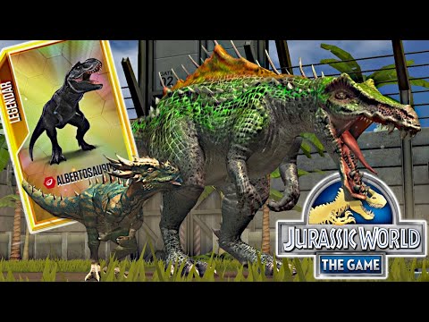 Jurassic World Das Spiel #188 - ALBERTOSAURUS FREISCHALTEN 😍 & den SPINOTASUCHUS auf die 40 STUFE! 💥