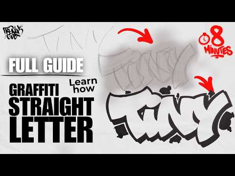 Graffiti Straight Letters Made EASY: Learn How To Create Your First In 8 Minutes