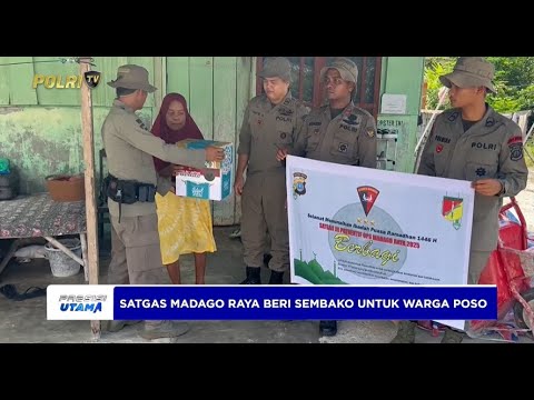 MOMEN LEBARAN IDUL FITRI, SATGAS MADAGO RAYA KEMBALI SALURKAN SEMBAKO UNTUK WARGA POSO