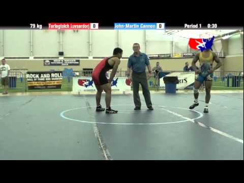 University Nat`ls FS  79 kg: Turtogtolch Luvsardorj vs. John-Martin Cannon