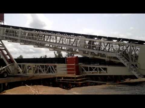 Telestack - London Mining - Stockpiling, Reclaiming and Bargeloading System