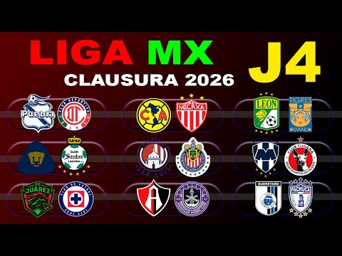 DATES, TIMES AND CHANNELS FOR MATCHDAY 4 OF THE LIGA MX CLAUSURA 2026