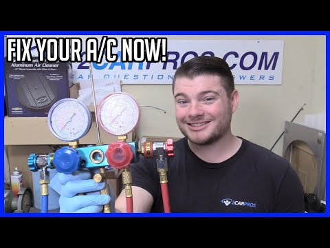 How to Vacuum Down and Recharge Your A/C System! - EASY