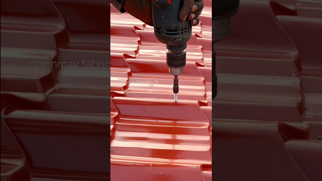 Roofing Sheets - Tile Profile Sheet installation,self tapping screw installation #tappingscrew