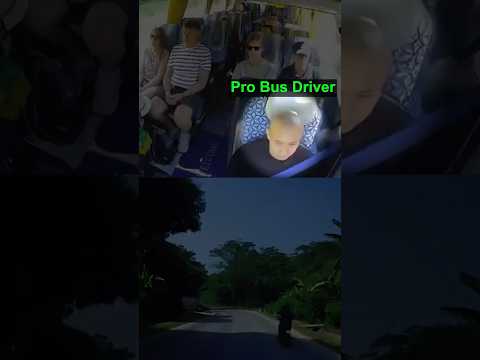 Bus Driver Saves It By Inches