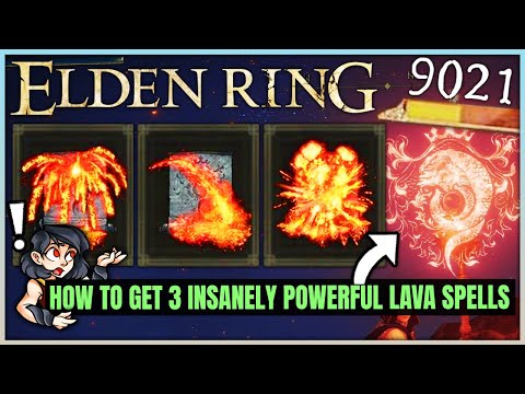 How to Get 3 INCREDIBLE Secret Lava Sorceries - Roiling Magma Location & More - Elden Ring Spell!