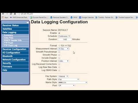 Setting Up a Trimble NetR9 as an Internet Base Station
