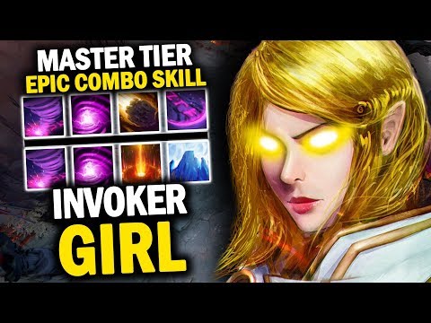 YOU WILL NOT BE DISAPPOINTED WHEN YOU SEE INVOKER GIRL PLAY LIKE THIS - EPIC MASTER TIER COMBO SKILL
