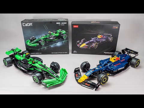 1/8 scale F1 cars - CaDA KICK Sauber F1 Team C44 C64010W vs Rastar RB19 F1 92410