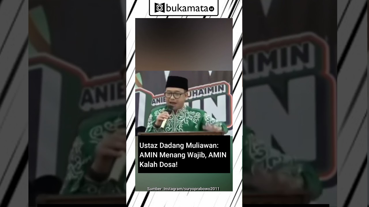 Ustaz Dadang Muliawan: AMIN Menang Wajib, AMIN Kalah Dosa! #pilpres2024