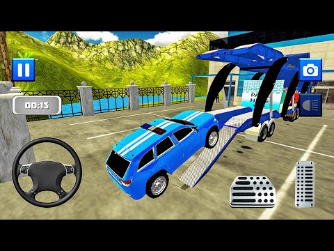 Transporting Police Prado Car in Chinook Helicopter - Transport Truck Simulator - Android Gameplay