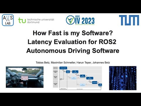 How Fast is My Software? Latency Evaluation for a ROS 2 Autonomous Driving Software (IV'23)