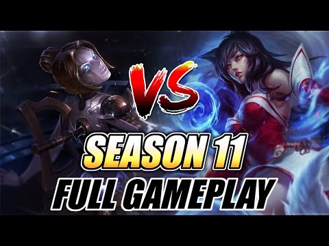 SEASON 11 Ahri vs Orianna Full Gameplay - TP is Good against Orianna? - LegitKorea
