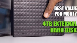 Seagate Expansion 4TB USB 3.0 External HDD - Best Value For Money 3.5 inch External Hard Drive