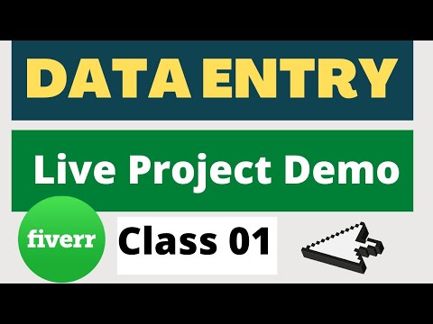 Virtual Assistant Data Entry work demo for beginners on Fiverr | Upwork with practice file