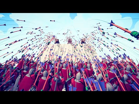 3x Hwacha God VS 100x Melee Unit Part 2 - Totally Accurate Battle Simulator TABS