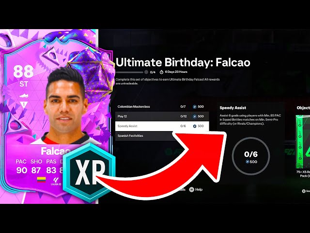 How to earn the EA FC 24 Radamel Falcao Ultimate Birthday card for free?