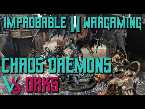 Chaos Daemons vs Orks 40k live battle!