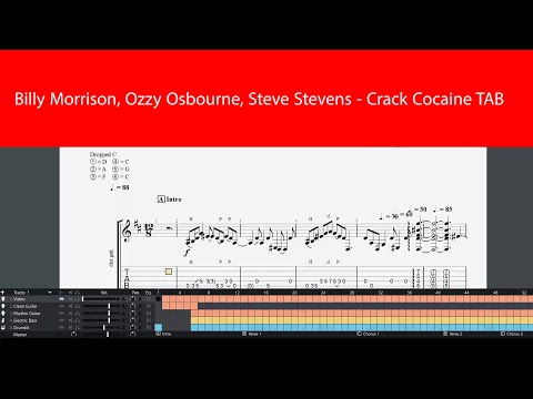 Billy Morrison, Ozzy Osbourne, Steve Stevens - Crack Cocaine Guitar Tab