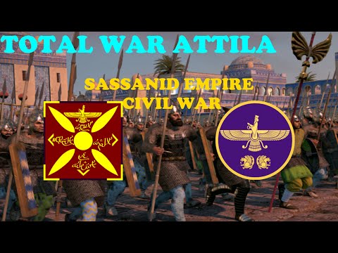 Total war Attila 1v1 Battle Sassanid Empire Vs Sassanid Empire! HD Quality and Commentary