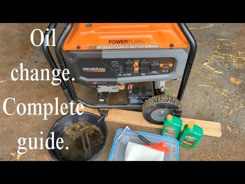 Step by step guide for Generac generator oil change.